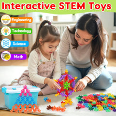 Qirptey family-friendly building session encouraging cooperative play and learning.