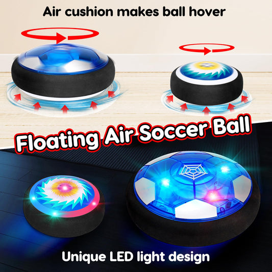 Qirptey hover hockey ball gliding on smooth floors.