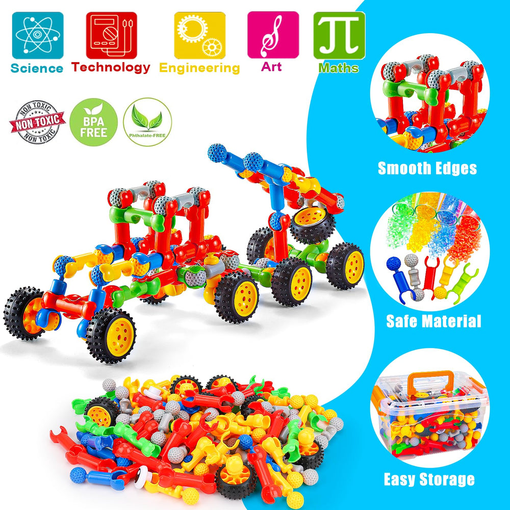 Qirptey instruction booklet guides kids through ideas and projects.