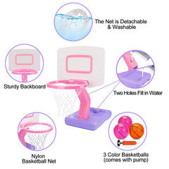 Qirptey portable indoor-outdoor hoop for compact spaces and flexible play.