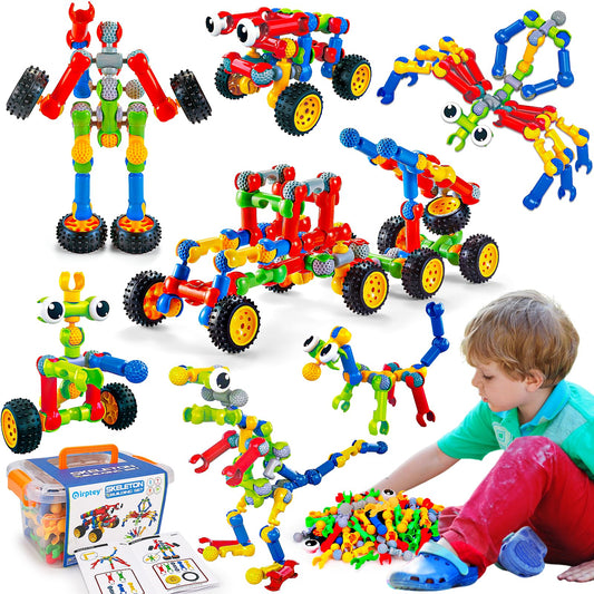 Qirptey 125-piece STEM building toy set sparks creative problem solving.
