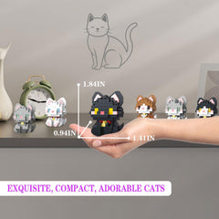 QISHOUTING Ginger cat blocks spark imaginative play and collection charm.