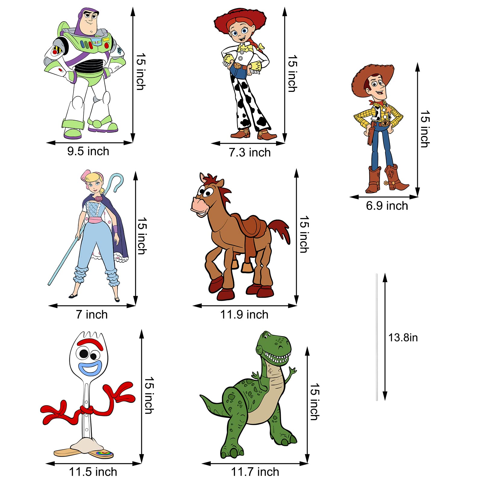 qitindasen Toy Inspired Story yard sign colorful designs brighten outdoor party decor.