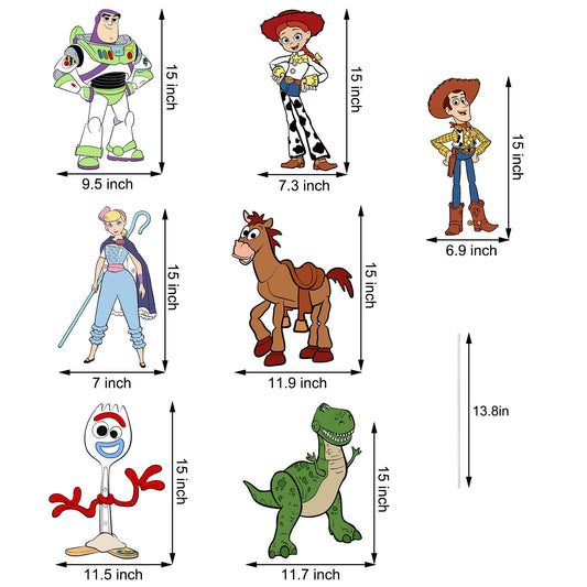 qitindasen Toy Inspired Story yard sign colorful designs brighten outdoor party decor.