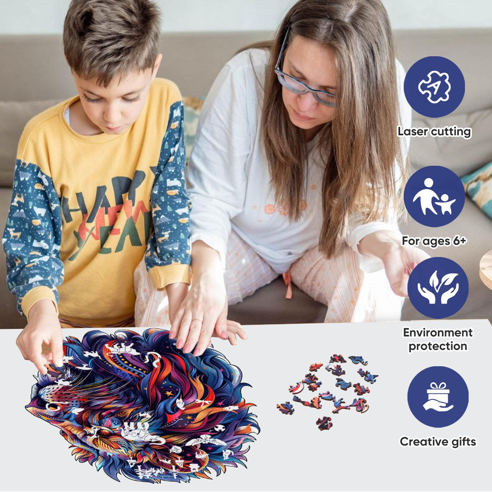 Qiuenisray adult puzzle for family-friendly play and mindful focus.