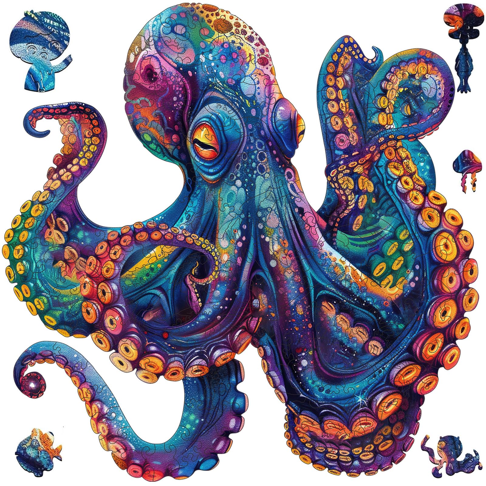 Qiuenisray octopus puzzle pieces 500, ready for immersive family puzzle time