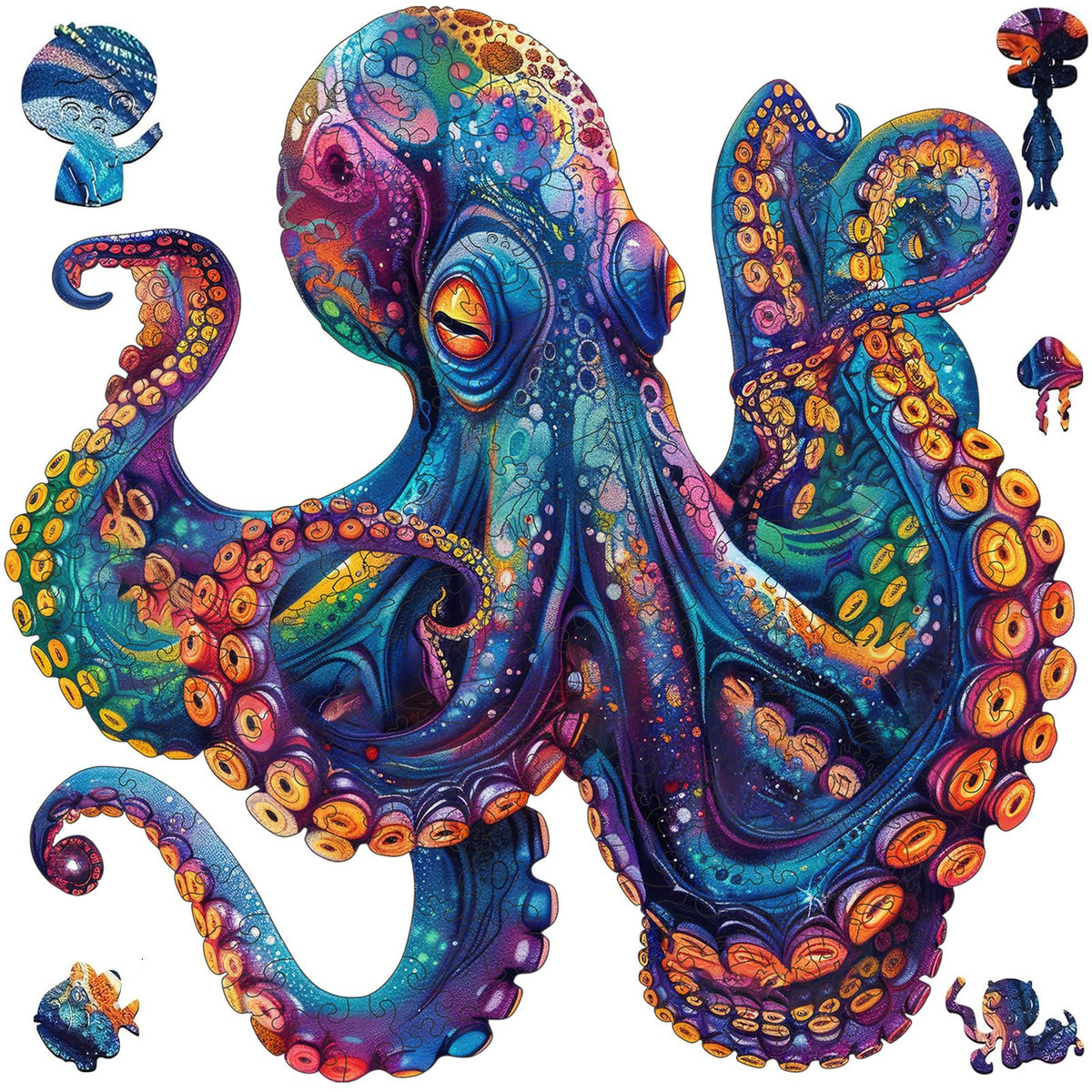 Qiuenisray octopus puzzle pieces 500, ready for immersive family puzzle time