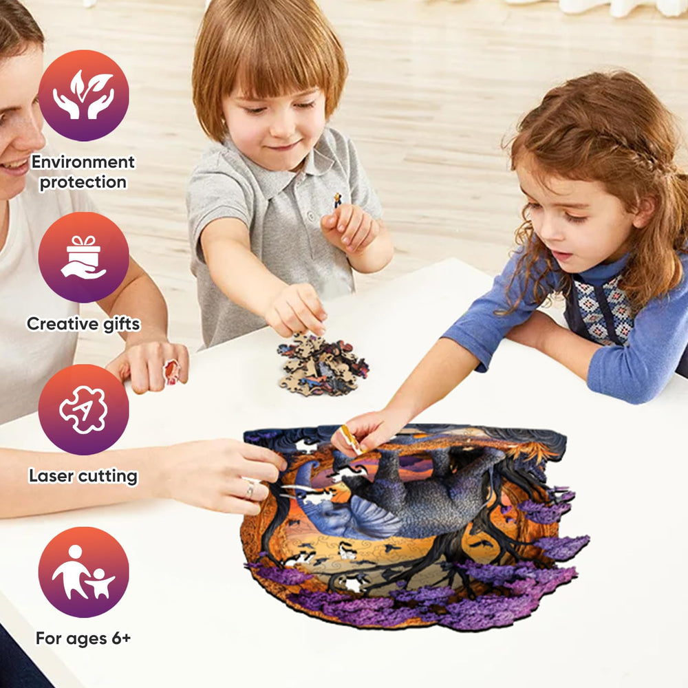 Qiuenisray gift-ready wooden puzzle package ideal for birthdays and holidays