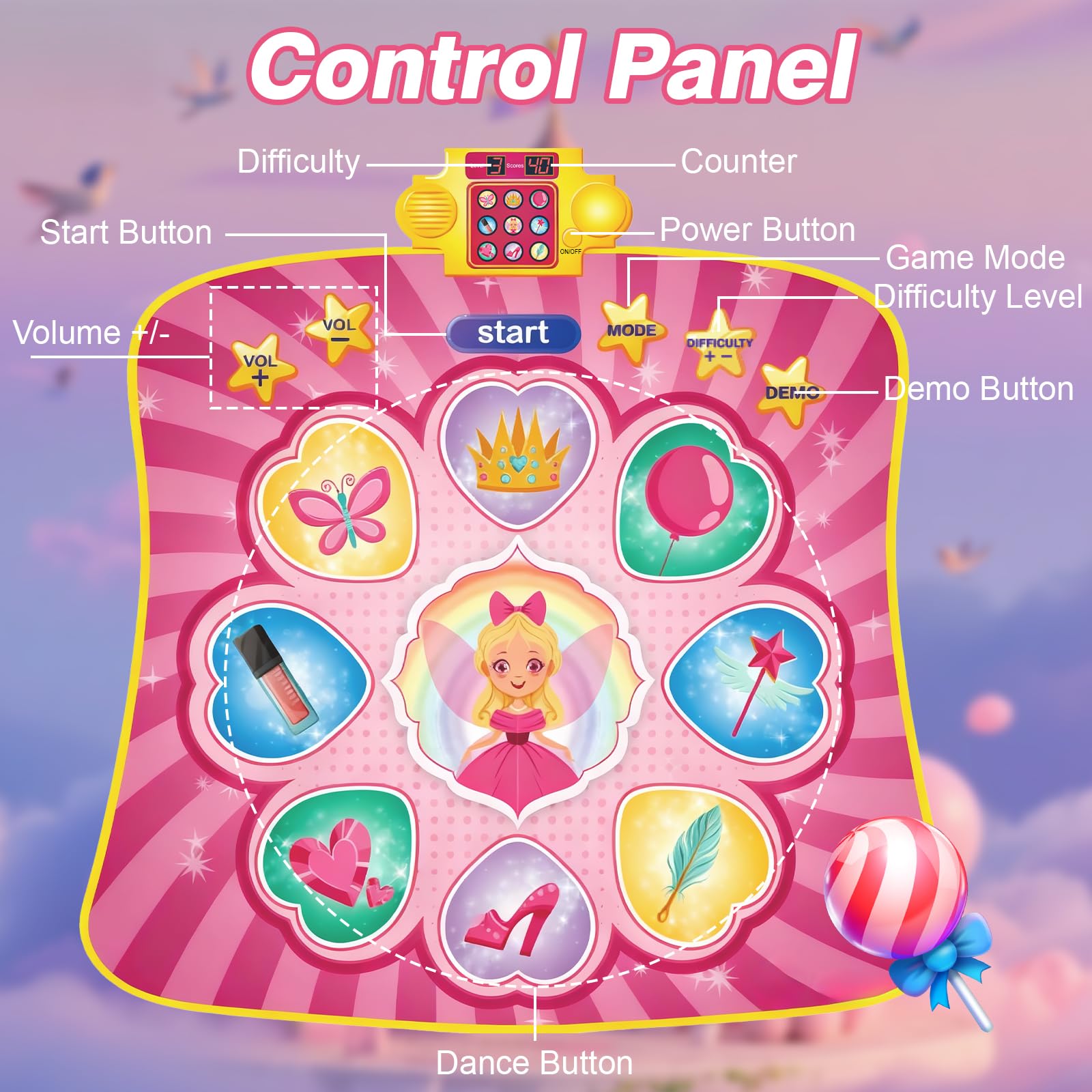 qiunhang Dance Mat portable and foldable for travel