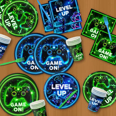 QIYANPAX neon game napkins boost color and quick cleanups.