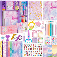 QIYVLOS DIY journal kit 2-pack with colorful pens for expressive writing