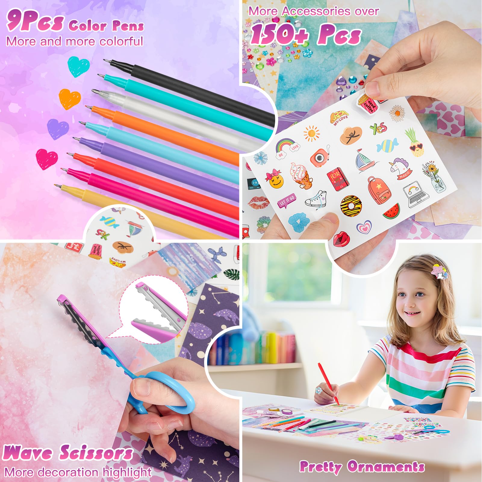 QIYVLOS embellishments and gems to personalize diaries