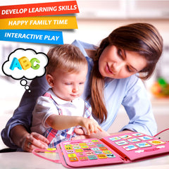 Qizfun Busy Board travel-friendly design keeps kids engaged on trips.