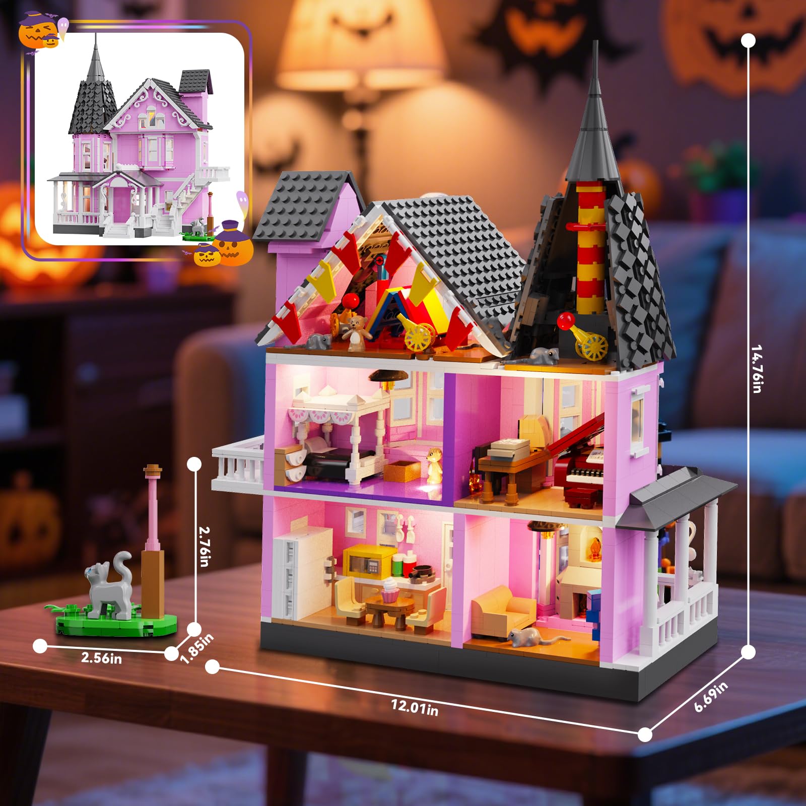 QJYAMK versatile Halloween decor and display for collection.