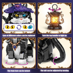 QJYAMK Ideas Magic Cat decorative sculpture fits any room.