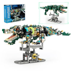 QJYAMK crocodile front view shows lifelike pose and display appeal