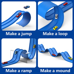 QLANGGO portable DIY racetrack ready for quick setup and on-the-go fun