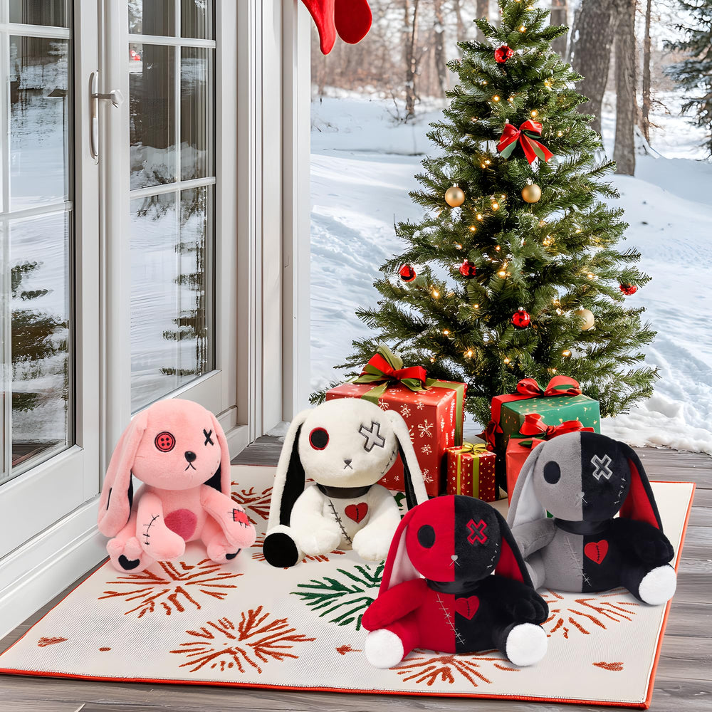 Qleewei Goth Bunny Plush room decor idea for halloween