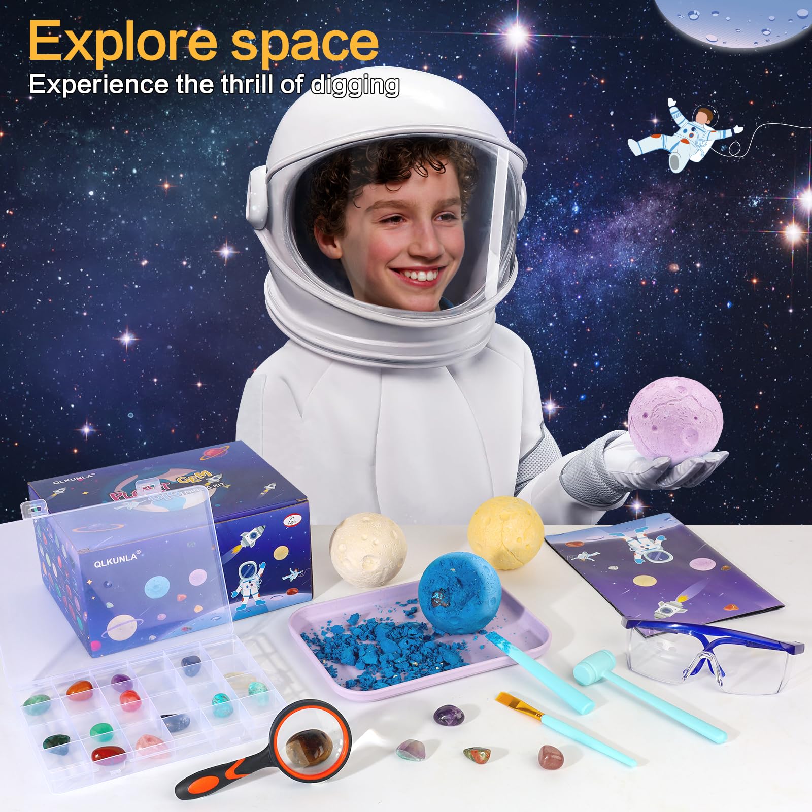 QLKUNLA Gift-ready Packaging image signals ideal gift for kids 6-12.