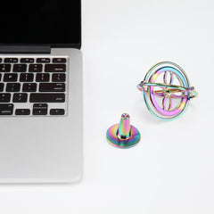 QLKUNLA Gyroscope Toy compact desk size fits on your workspace.