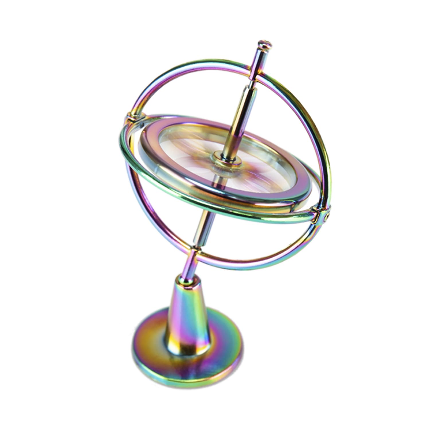 QLKUNLA Gyroscope Toy front view showing spinning action for focus and curiosity.