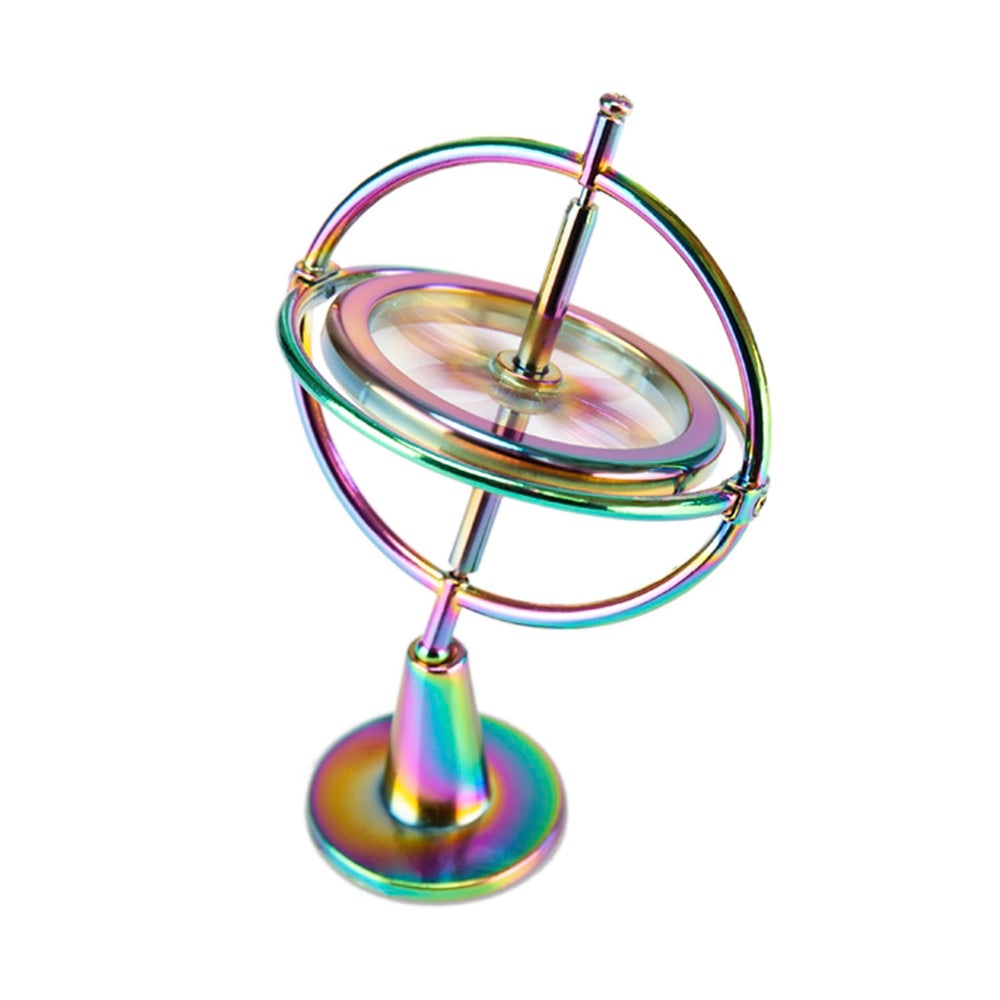 QLKUNLA Gyroscope Toy front view showing spinning action for focus and curiosity.