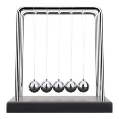 QLKUNLA Newtons Cradle kinetic action as a desktop decoration in an office
