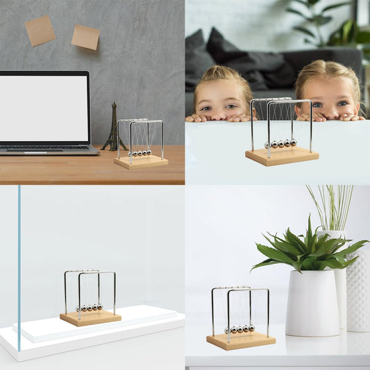 QLKUNLA Newtons Cradle office decor shows science curiosity in a calm kinetic display