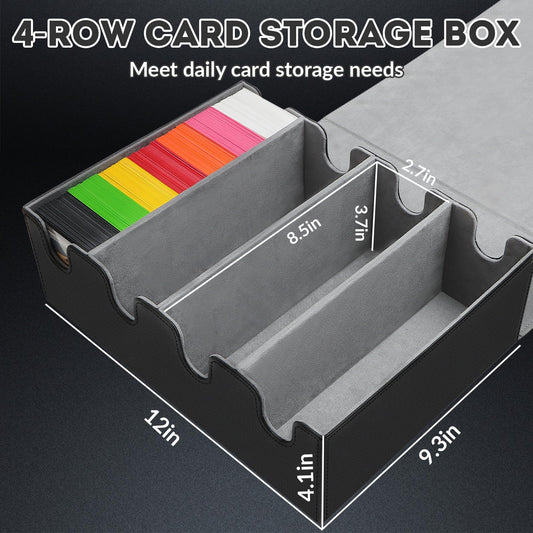 QLOUNI magnetic closure lid securing cards during travel and transport.
