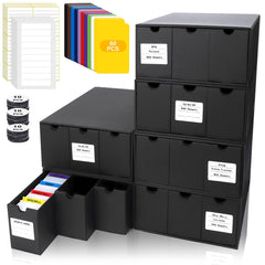 QLOUNI trading card storage box assembly shows sturdy setup and organized workflow.