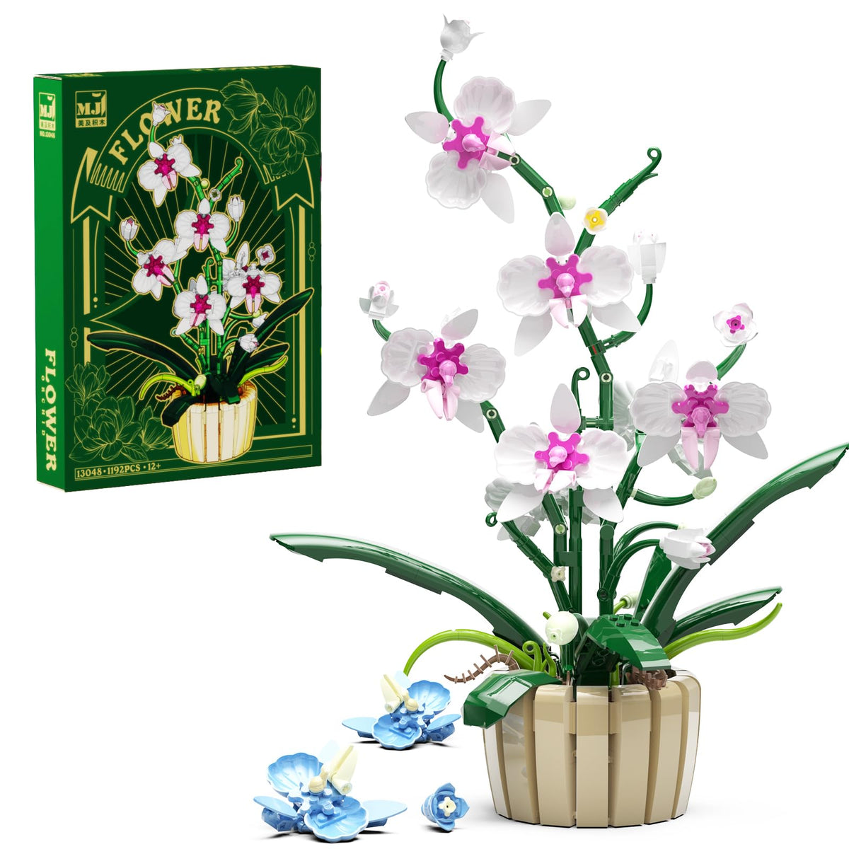 QLT Icons Orchid Building Set bloom option in Aurora colors for elegant home display