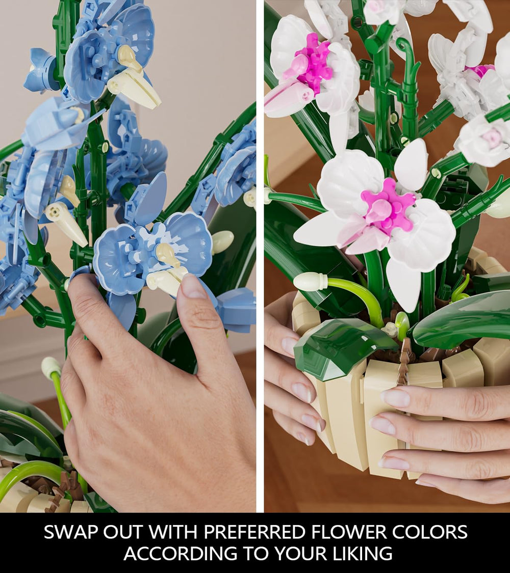 QLT Icons Orchid Building Set root detail emphasizes realistic botanical texture