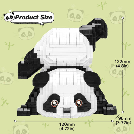 QLT Panda bricks with color guide for easy assembly.