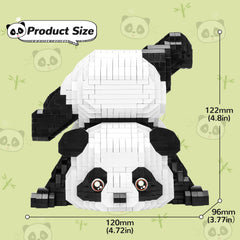 QLT Panda bricks with color guide for easy assembly.