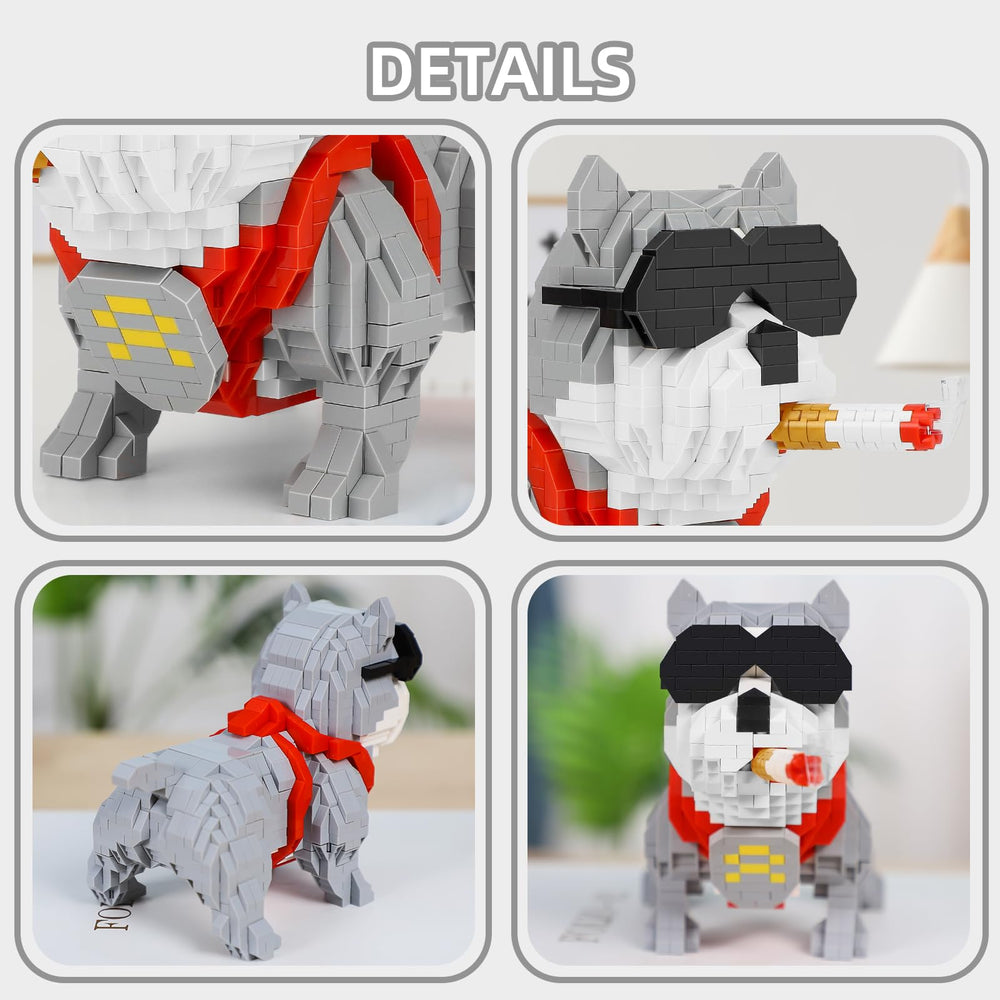 QLT QIAOLETONG colorful puppy building pieces for creative play and learning.