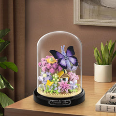 Easy-to-follow instructions help adults and kids assemble the mini bouquet kit.
