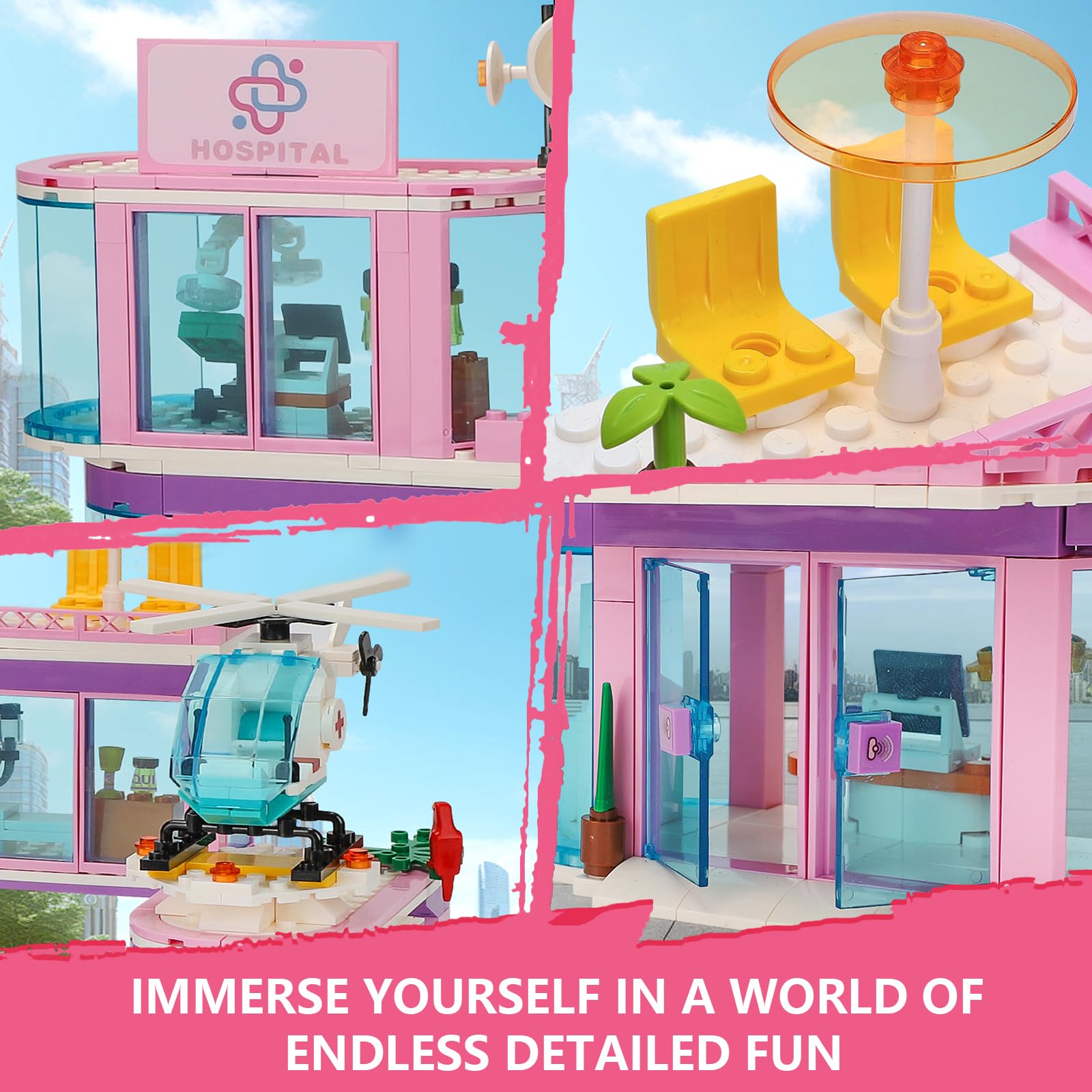 QLT QIAOLETONG emergency room play area sparks quick thinking scenarios.