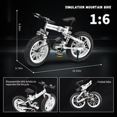 QLT QIAOLETONG stunt bike parts laid out during assembly highlight ABS material quality.