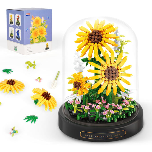 QLT QIAOLETONG sunflower bouquet 545 pieces for vibrant, long-lasting home decor.