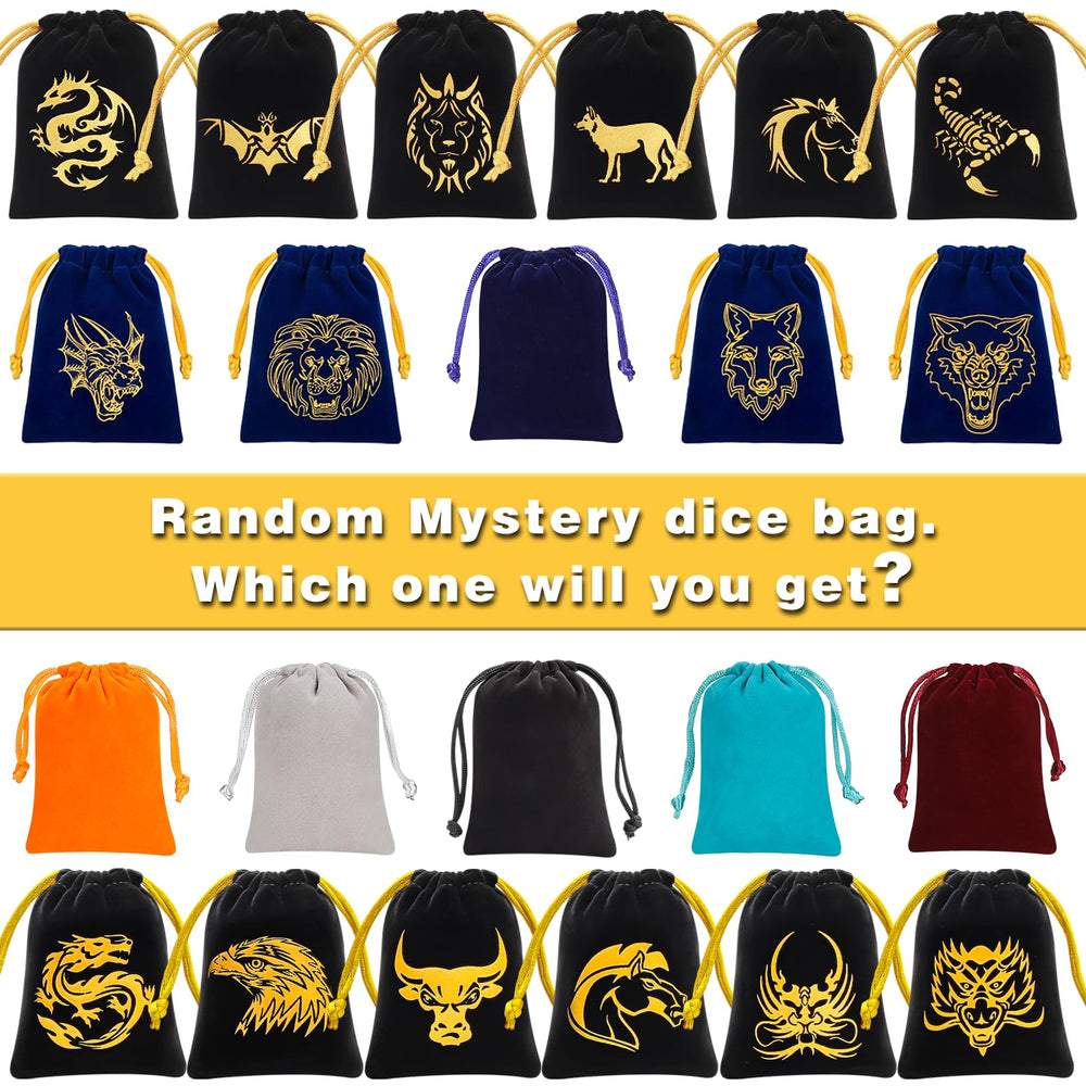 QMay mystery dice bag as a DND gift idea for players.