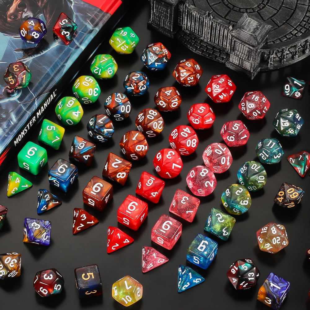 QMay large drawstring bag keeps dice organized for travel