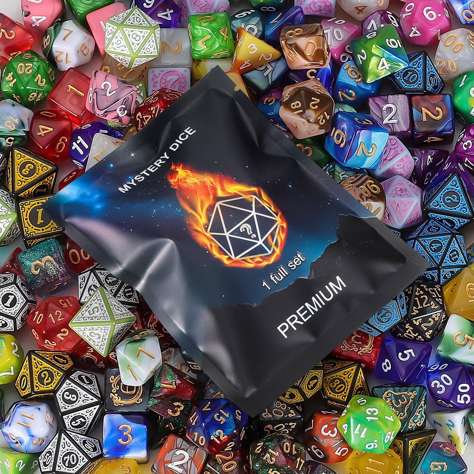QMay dice feature large, easy-to-read numbers for quick results.