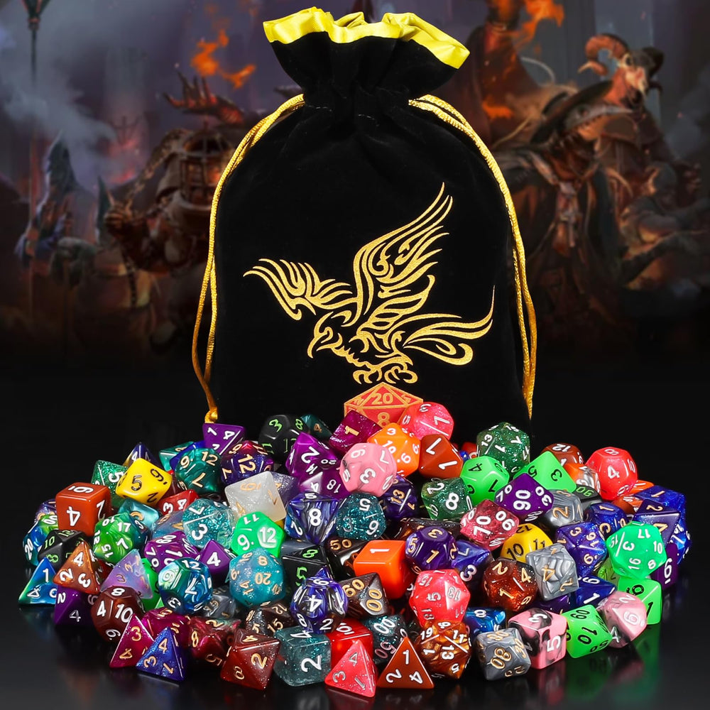 QMay drawstring bag roomy for transporting the dice set securely.