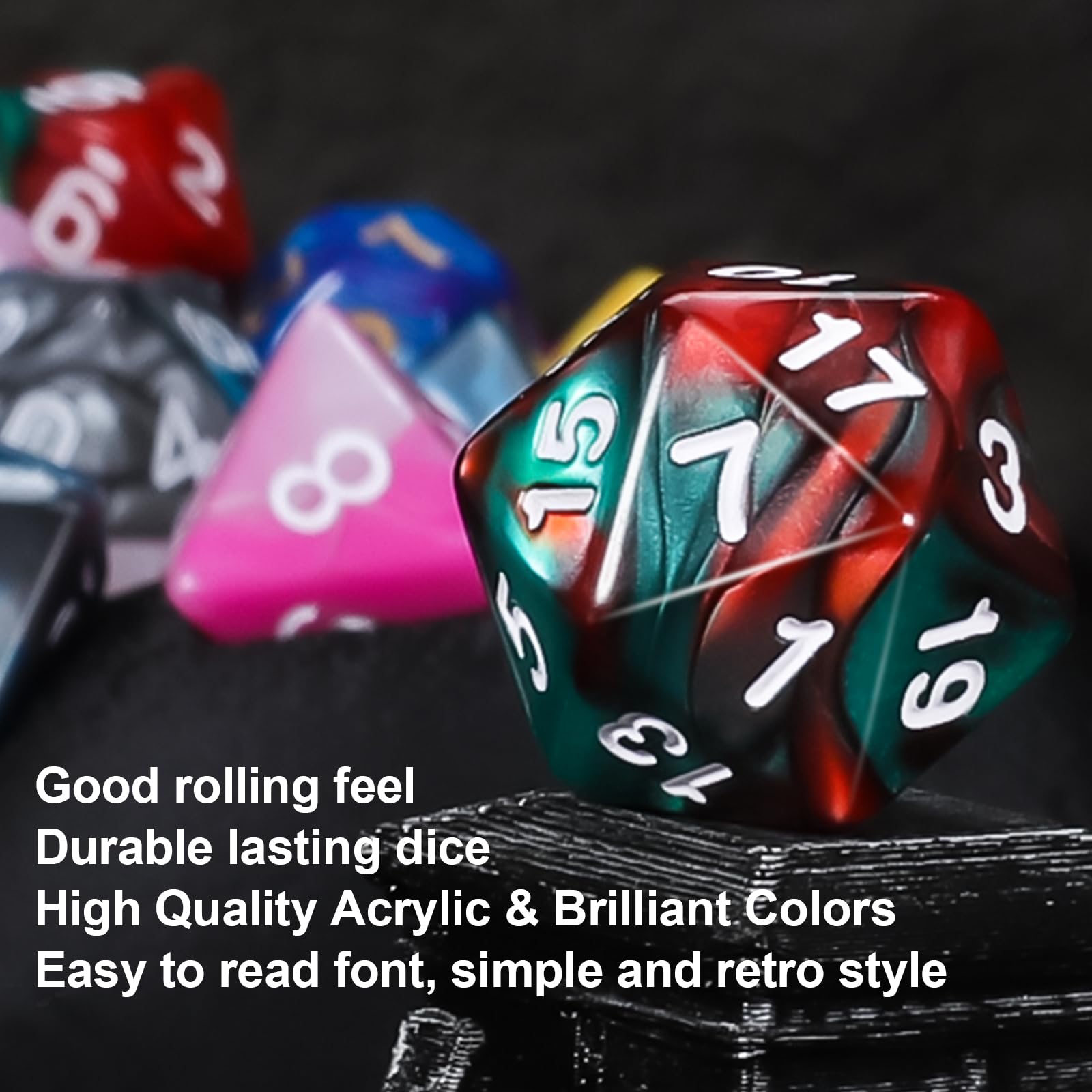 QMay random dice bag adds surprise before gameplay.