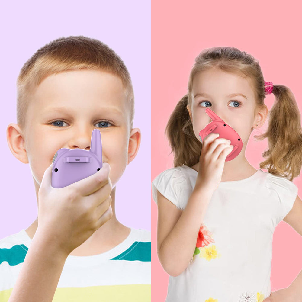 QNIGLO easy-talk walkie talkies with kid-friendly controls.