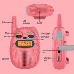 QNIGLO walkie talkies with key-lock to prevent unintended changes.