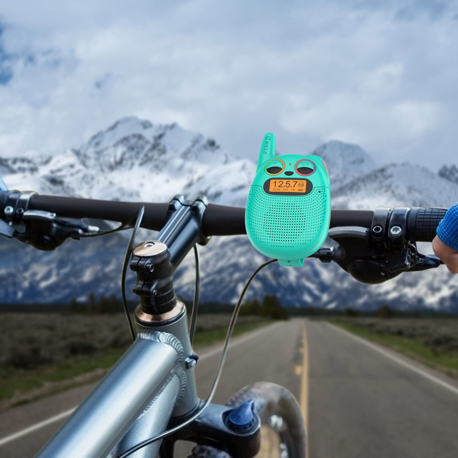 QNIGLO walkie talkies key-lock to prevent accidental changes