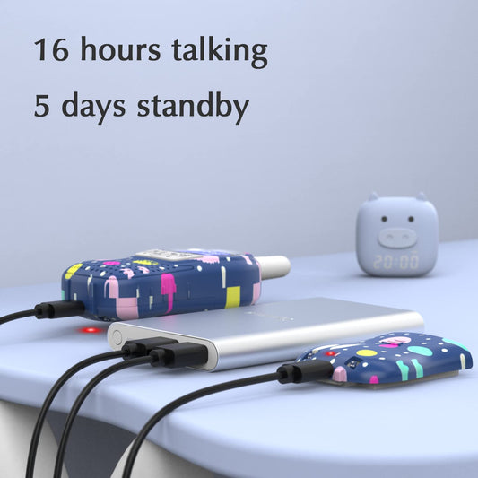 QNIGLO walkie talkies with rechargeable battery for long outdoor adventures