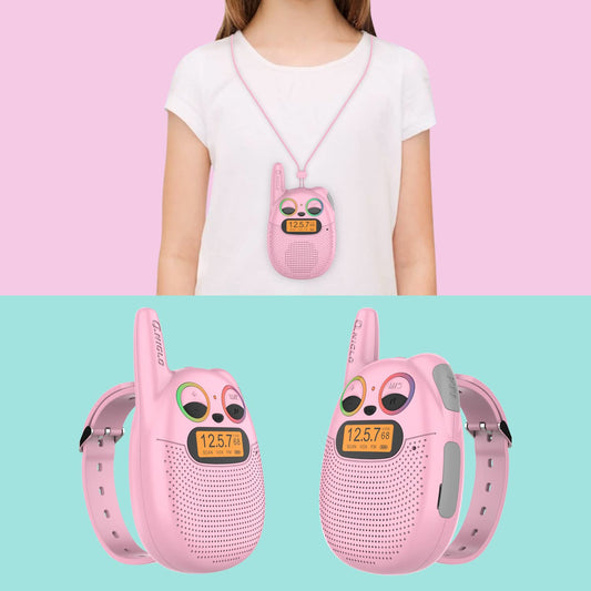 QNIGLO walkie talkies charge via USB for easy use.