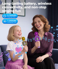 Qnxoat r karaoke mic delivers 5-7 hours of playtime